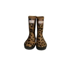 Hunter Baby waterproof Cheetah Boots Toodler size 9